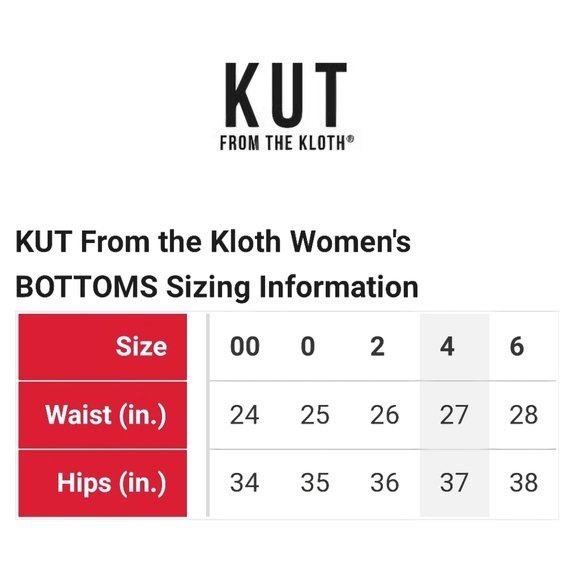 Kut Charlize High Waist Cigarette Leg Jeans In Champagne Size 00 NWT MSRP $99 - Picture 13 of 13